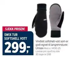 Sport 1 SWIX TUR SOFTSHELL VOTT tilbud