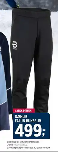 Sport 1 DÆHLIE FALUN BUKSE JR tilbud