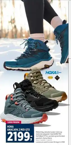 Sport 1 HOKA ANACAPA 2 MID GTX tilbud