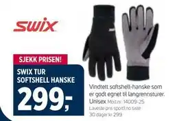 Sport 1 SWIX TUR SOFTSHELL HANSKE tilbud