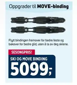 Sport 1 SKI OG MOVE BINDING tilbud