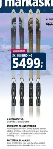 Sport 1 SKI OG BINDING tilbud