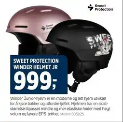 Sport 1 SWEET PROTECTION WINDER HELMET JR tilbud