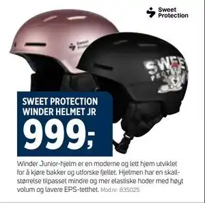Sport 1 SWEET PROTECTION WINDER HELMET JR tilbud