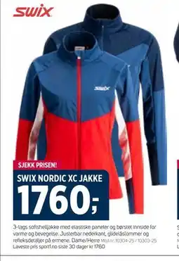 Sport 1 SWIX NORDIC XC JAKKE tilbud