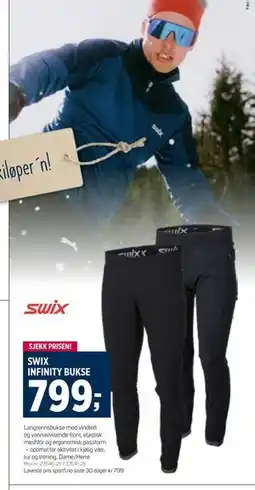 Sport 1 SWIX INFINITY BUKSE tilbud