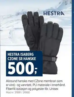 Sport 1 HESTRA ISABERG CZONE SR HANSKE tilbud