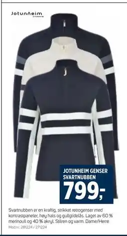 Sport 1 JOTUNHEIM GENSER SVARTNUBBEN tilbud