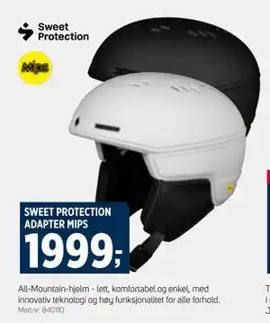 Sport 1 SWEET PROTECTION ADAPTER MIPS tilbud
