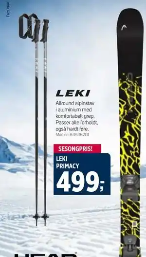 Sport 1 LEKI PRIMACY tilbud