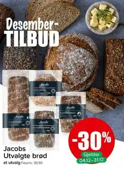 Spar Jacobs Utvalgte brød tilbud
