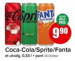 Spar Coca-Cola/Sprite/Fanta tilbud