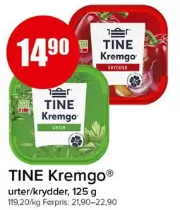 Spar TINE Kremgo tilbud