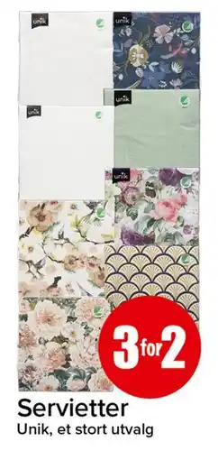Spar Servietter tilbud