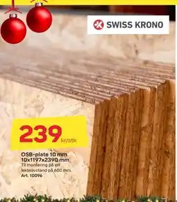 Byggmax OSB-plate 10 mm 10x1197x2390 mm tilbud