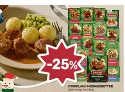 Coop Marked FJORDLAND MIDDAGSRETTER tilbud