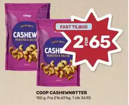 Coop Marked COOP CASHEWNØTTER tilbud