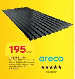 Byggmax Takplate TP20 tilbud