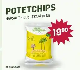 Holdbart Potetchips tilbud