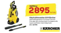Byggmax Høytrykksvasker K4 Kärcher tilbud