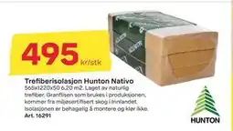 Byggmax Trefiberisolasjon Hunton Nativo tilbud