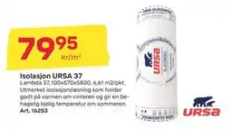 Byggmax Isolasjon URSA 37 tilbud