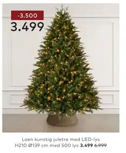 Skeidar Loen kunstig juletre tilbud