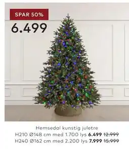 Skeidar Hemsedal kunstig juletre tilbud