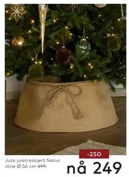 Skeidar Jute juletreskjørt tilbud