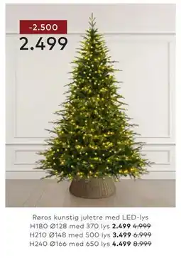 Skeidar Røros kunstig juletre tilbud