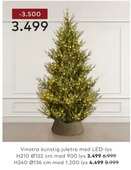Skeidar Vinstra kunstig juletre tilbud