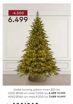 Skeidar Uvdal kunstig juletre tilbud