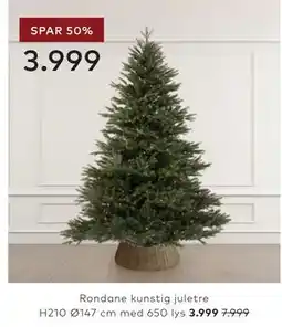 Skeidar Rondane kunstig juletre tilbud