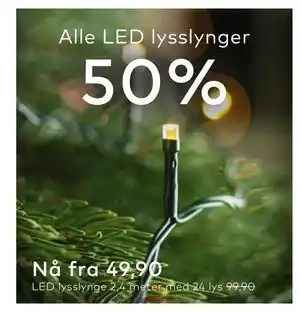 Skeidar LED lysslynge tilbud