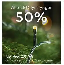 Skeidar Alle LED lysslynger tilbud