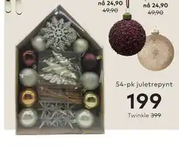 Skeidar 54-pk juletrepynt tilbud