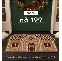 Skeidar Gingerbread house dørmatte tilbud