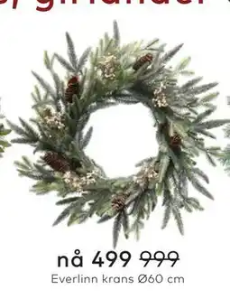 Skeidar Everlinn krans Ø60 cm tilbud