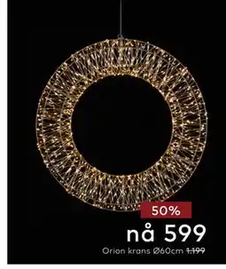 Skeidar Orion krans Ø60cm tilbud