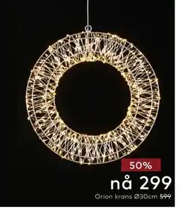 Skeidar Orion krans Ø30cm tilbud