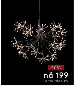 Skeidar Florina lysball tilbud