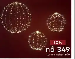 Skeidar Aurora lysball tilbud
