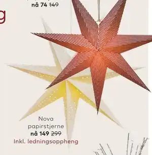 Skeidar Nova papirstjerne tilbud