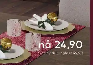 Skeidar Oakley drikkeglass tilbud