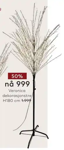 Skeidar Veronica dekorasjonstre H180 cm tilbud