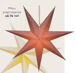Skeidar Pilou papirstjerne tilbud
