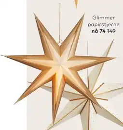 Skeidar Glimmer papirstjerne tilbud
