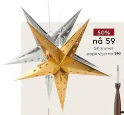 Skeidar Shimmer papirstjerne tilbud