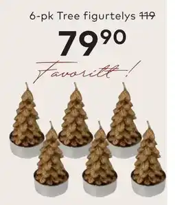 Skeidar 6-pk Tree figurtelys tilbud