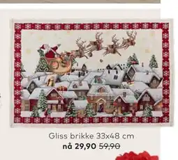 Skeidar Gliss brikke 33x48 cm tilbud